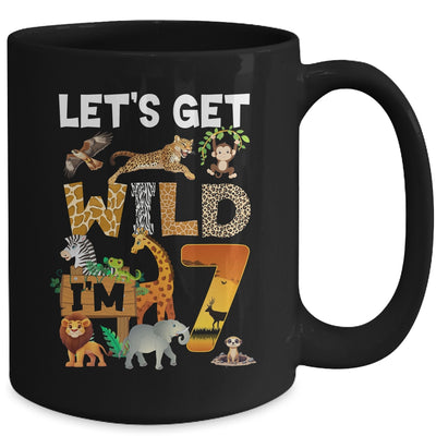 7 Year Old Zoo Birthday Safari Jungle Animal 7th Bday Mug | teecentury