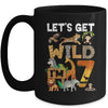 7 Year Old Zoo Birthday Safari Jungle Animal 7th Bday Mug | teecentury