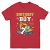 7th Birthday Boy 7 Years Old Excavator Three Decorations Youth Shirt | teecentury