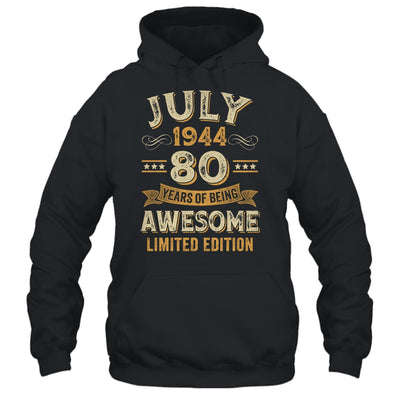 80 Years Awesome Vintage July 1944 80th Birthday Shirt & Hoodie | teecentury