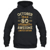 80 Years Awesome Vintage October 1944 80th Birthday Shirt & Hoodie | teecentury