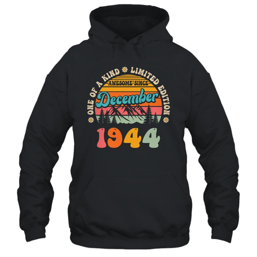 80 Years Old Awesome Since December 1944 80th Birthday Groovy Shirt & Tank Top | teecentury