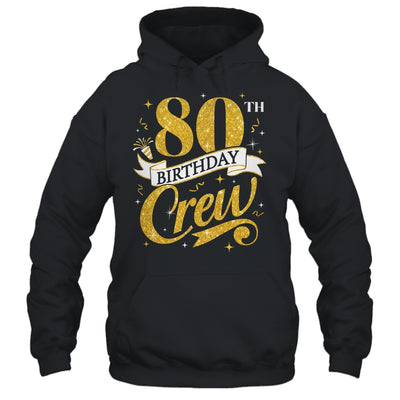 80th Birthday Crew 80th Bday Party Squad Friends Crown Funny Shirt & Tank Top | teecentury