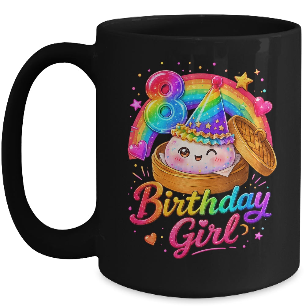 8Th Birthday Girl Dumpling Kawaii Pastel Anime 8 Years Old Mug | teecentury