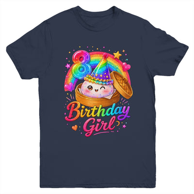 8Th Birthday Girl Dumpling Kawaii Pastel Anime 8 Years Old Youth Shirt | teecentury