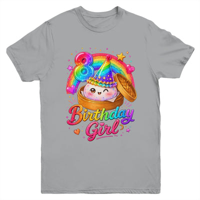 8Th Birthday Girl Dumpling Kawaii Pastel Anime 8 Years Old Youth Shirt | teecentury