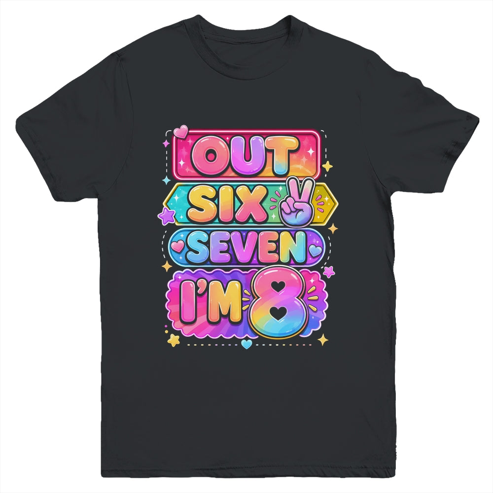 8Th Birthday It'S My 8 Bday Girls Boys Turning 8 Birthday Youth Shirt | teecentury