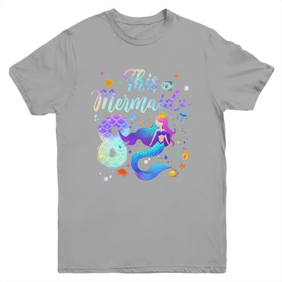 8 Year Old This Mermaid Is 8th Birthday Girl Daughter Party Youth Shirt | teecentury