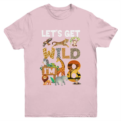 8 Year Old Zoo Birthday Safari Jungle Animal 8th Bday Youth Shirt | teecentury