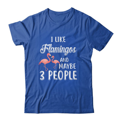 I Like Flamingos And Maybe 3 People T-Shirt & Hoodie | Teecentury.com