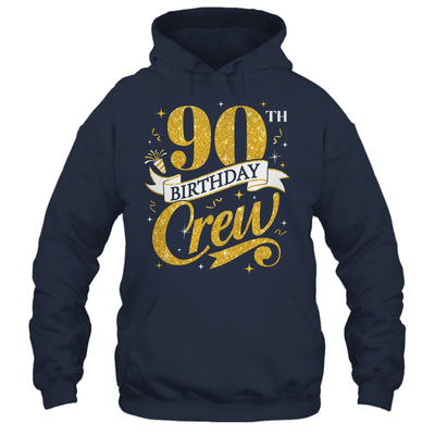 90th Birthday Crew 90th Bday Party Squad Friends Crown Funny Shirt & Tank Top | teecentury