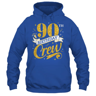 90th Birthday Crew 90th Bday Party Squad Friends Crown Funny Shirt & Tank Top | teecentury