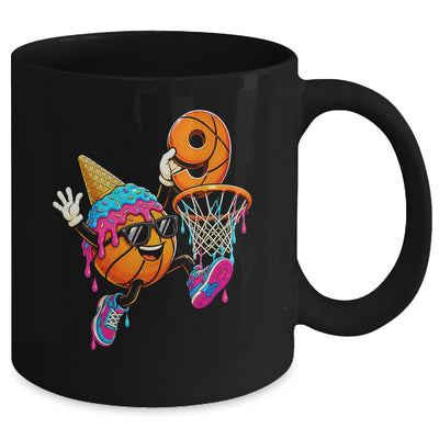 9Th Birthday Basketball Drip Ice Cream 9 Years Old Boys Kids Mug | teecentury