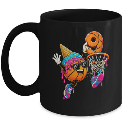 9Th Birthday Basketball Drip Ice Cream 9 Years Old Boys Kids Mug | teecentury