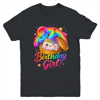 9Th Birthday Girl Dumpling Kawaii Pastel Anime 9 Years Old Youth Shirt | teecentury