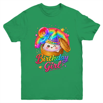 9Th Birthday Girl Dumpling Kawaii Pastel Anime 9 Years Old Youth Shirt | teecentury