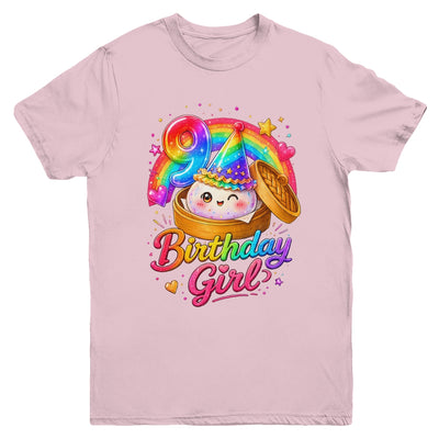 9Th Birthday Girl Dumpling Kawaii Pastel Anime 9 Years Old Youth Shirt | teecentury