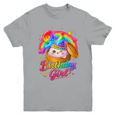 9Th Birthday Girl Dumpling Kawaii Pastel Anime 9 Years Old Youth Shirt | teecentury