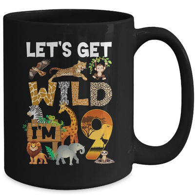 9 Year Old Zoo Birthday Safari Jungle Animal 9th Bday Mug | teecentury