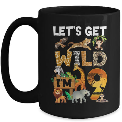 9 Year Old Zoo Birthday Safari Jungle Animal 9th Bday Mug | teecentury