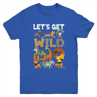 9 Year Old Zoo Birthday Safari Jungle Animal 9th Bday Youth Shirt | teecentury