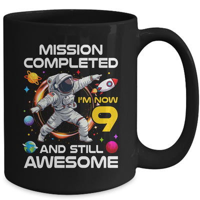9th Birthday Astronaut 9 Years Old Outer Space Birthday Mug | teecentury