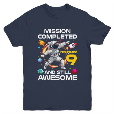 9th Birthday Astronaut 9 Years Old Outer Space Birthday Youth Shirt | teecentury