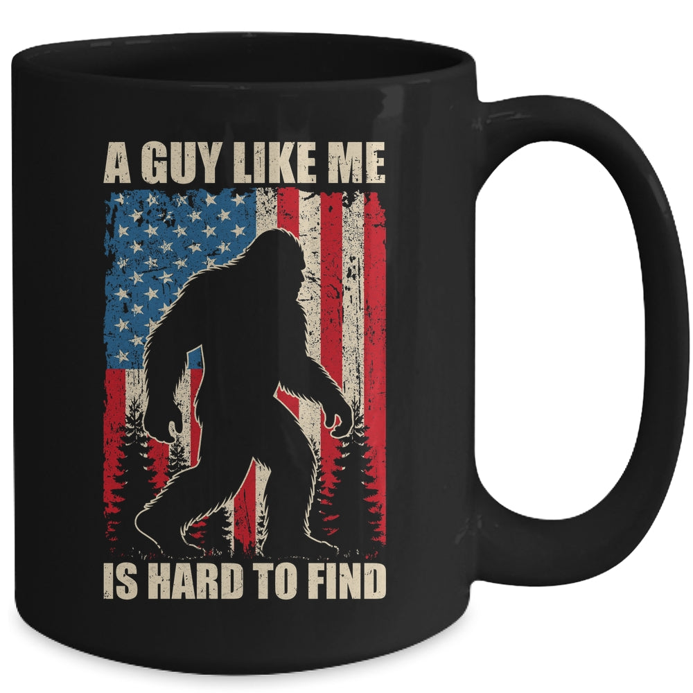A Guy Like Me Is Hard To Find Bigfoot 4Th Of July Patriotic Mug | teecentury
