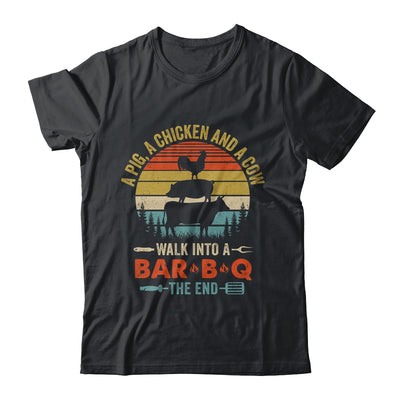 A Pig A Chicken And A Cow Grilling BBQ Barbecue Lover Shirt & Hoodie | teecentury