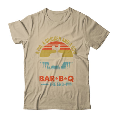 A Pig A Chicken And A Cow Grilling BBQ Barbecue Lover Shirt & Hoodie | teecentury