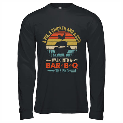 A Pig A Chicken And A Cow Grilling BBQ Barbecue Lover Shirt & Hoodie | teecentury