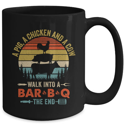 A Pig A Chicken And A Cow Grilling BBQ Barbecue Lover Mug | teecentury