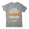 A Pig A Chicken And A Cow Grilling BBQ Lover Barbecue Shirt & Hoodie | teecentury