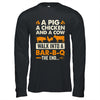 A Pig A Chicken And A Cow Grilling BBQ Lover Barbecue Shirt & Hoodie | teecentury