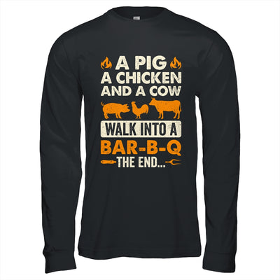 A Pig A Chicken And A Cow Grilling BBQ Lover Barbecue Shirt & Hoodie | teecentury