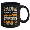 A Pig A Chicken And A Cow Grilling BBQ Lover Barbecue Mug | teecentury