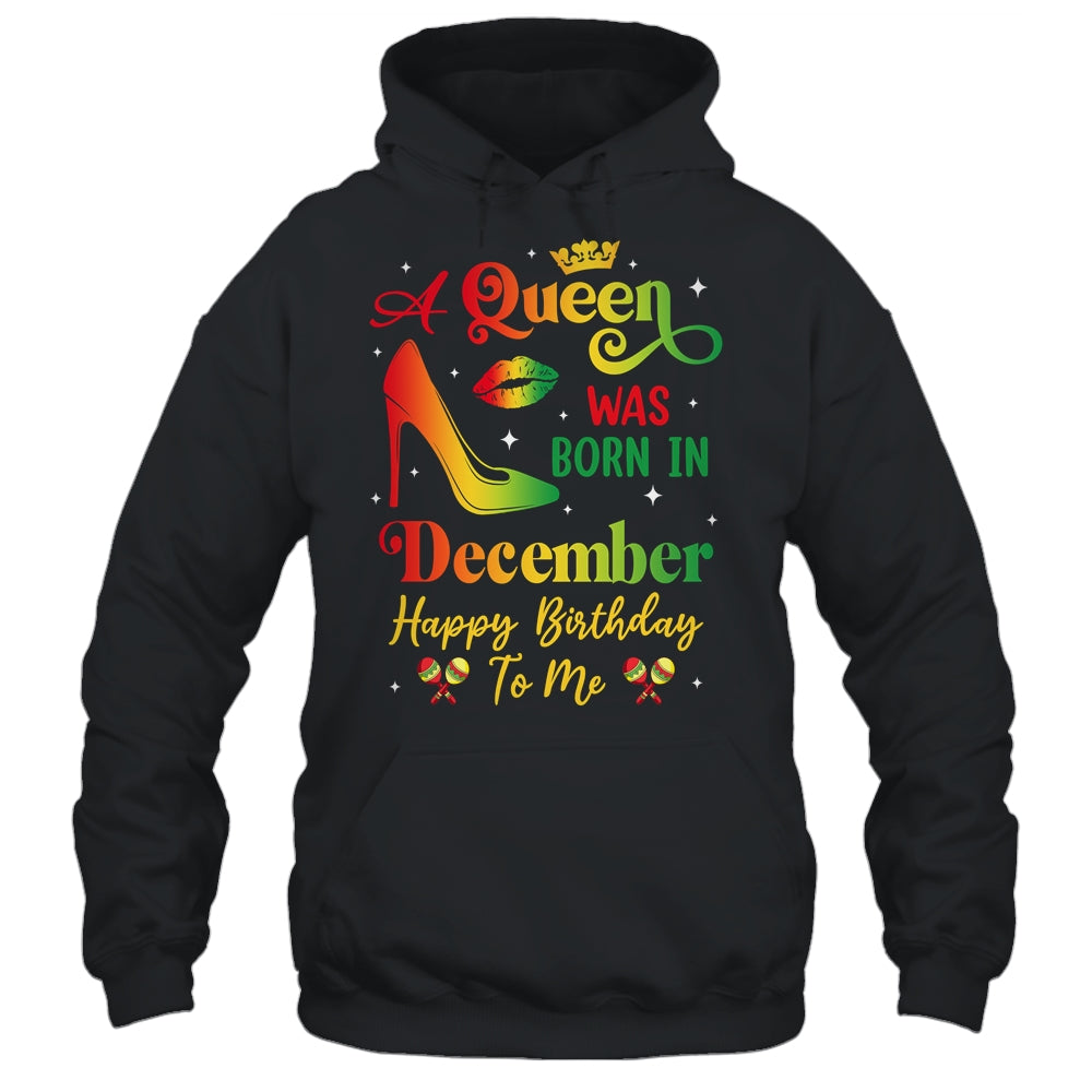 A Queen Was Born In December Jamaica Birthday Girl Party Shirt & Tank Top | teecentury