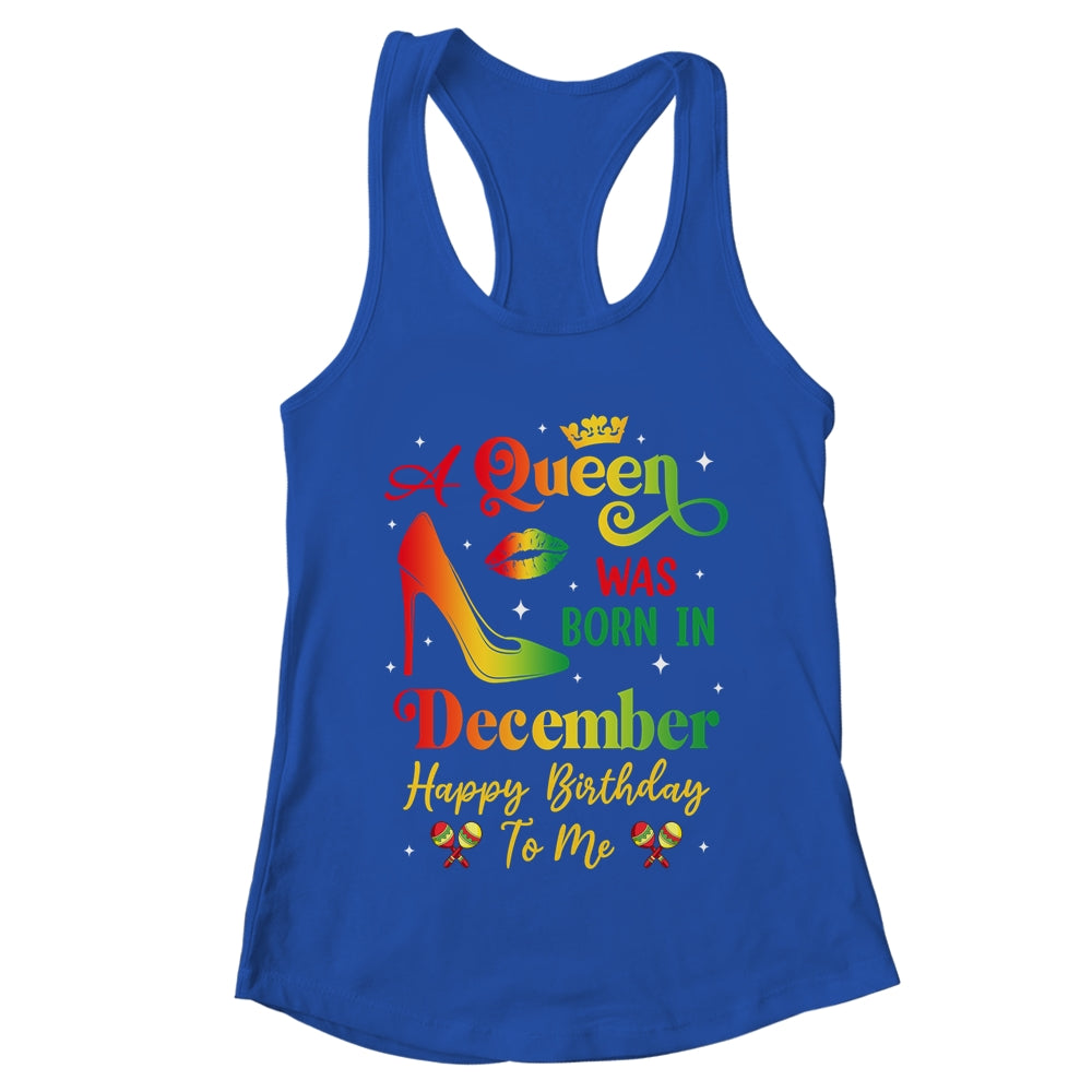A Queen Was Born In December Jamaica Birthday Girl Party Shirt & Tank Top | teecentury
