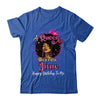 A Queen Was Born In June Black Girl Birthday Afro Women Shirt & Tank Top | teecentury