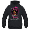 A Queen Was Born In June Black Girl Birthday Afro Women Shirt & Tank Top | teecentury