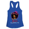 A Queen Was Born In June Black Girl Birthday Afro Women Shirt & Tank Top | teecentury