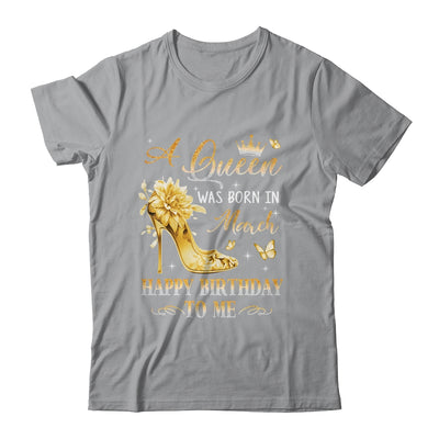 A Queen Was Born In March High Heels Happy Birthday To Me Shirt & Tank Top | teecentury