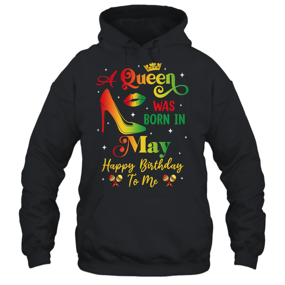 A Queen Was Born In May Jamaica Birthday Girl Party Shirt & Tank Top | teecentury