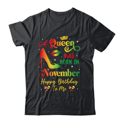 A Queen Was Born In November Jamaica Birthday Girl Party Shirt & Tank Top | teecentury