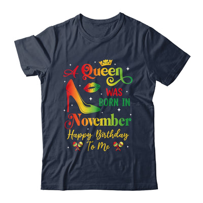 A Queen Was Born In November Jamaica Birthday Girl Party Shirt & Tank Top | teecentury
