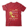 A Queen Was Born In October High Heels Happy Birthday To Me Shirt & Tank Top | teecentury