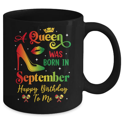 A Queen Was Born In September Jamaica Birthday Girl Party Mug | teecentury