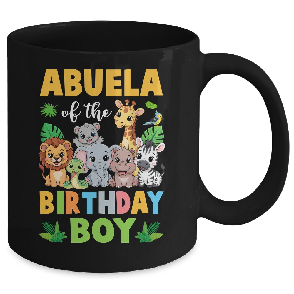 Abuela Of The Birthday Boy Kids Safari Jungle Animal Mug | teecentury