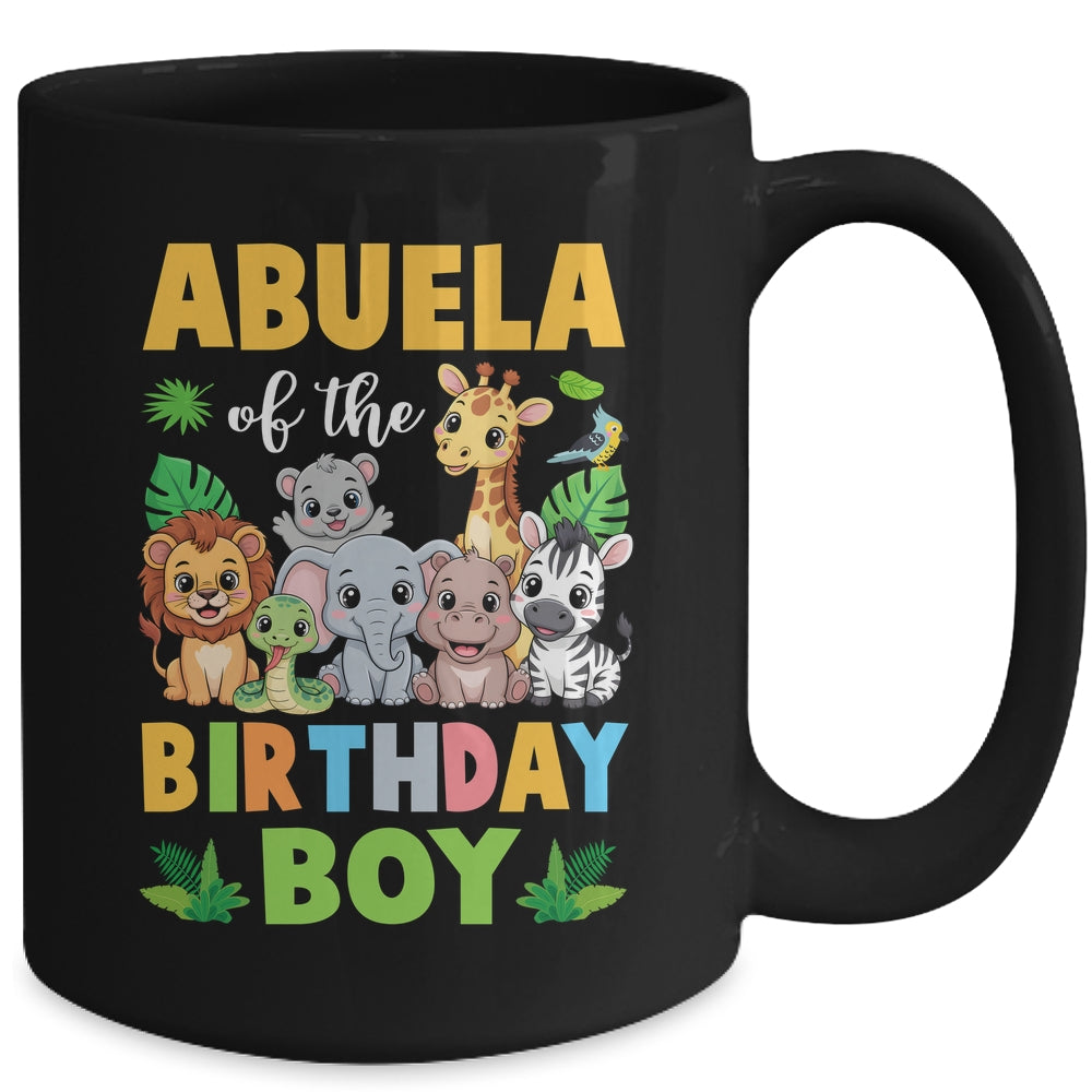 Abuela Of The Birthday Boy Kids Safari Jungle Animal Mug | teecentury