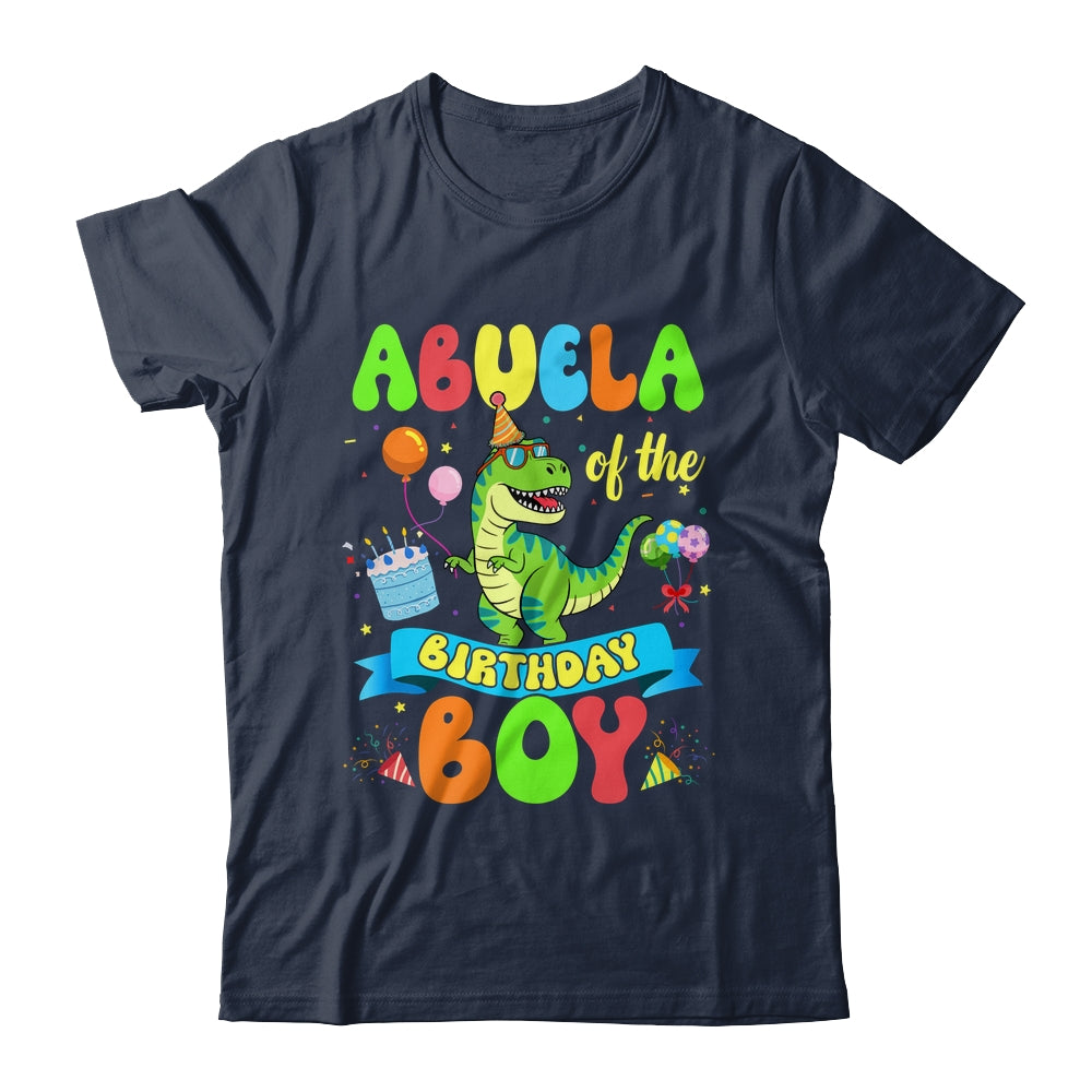 Abuela Of The Birthday Boy TRex Dinosaur Birthday Family Shirt & Hoodie | teecentury